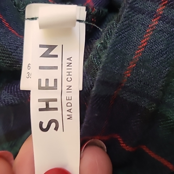 Cargo Pants Joggers Size Small Green Blue Plaid Streetwear Trendy Everyday Cute - Picture 6 of 8